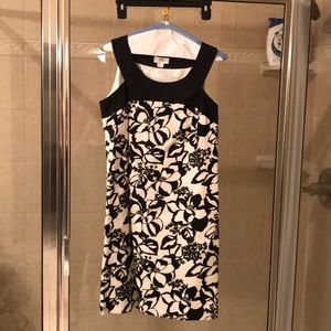 Loft black and white Dress